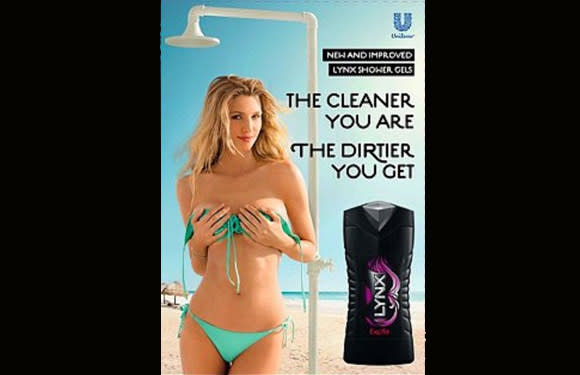 Here's another bold poster of Lynx deodorant ad.  © Lynx 