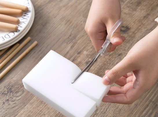 These magic erasers can remove tough stains from any hard surfaces