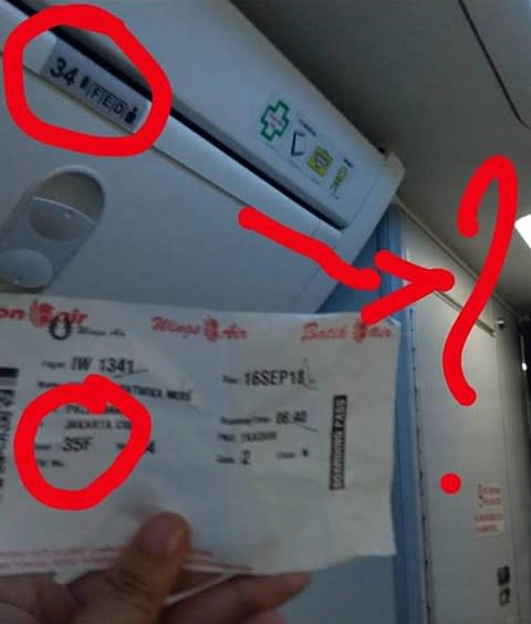 A Lion Air flight toilet - Credit: Satwika Ika/Facebook