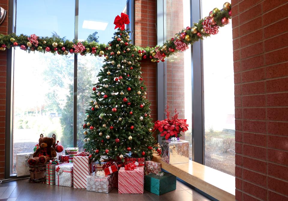 The Caring Tree sits in the lobby at Oregon State Hospital in Salem.