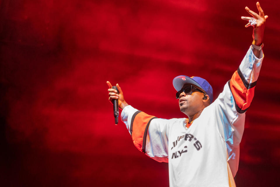 Nas performs at The OVO Hydro on June 12, 2023 in Glasgow. (Credit: Roberto Ricciuti/Redferns)