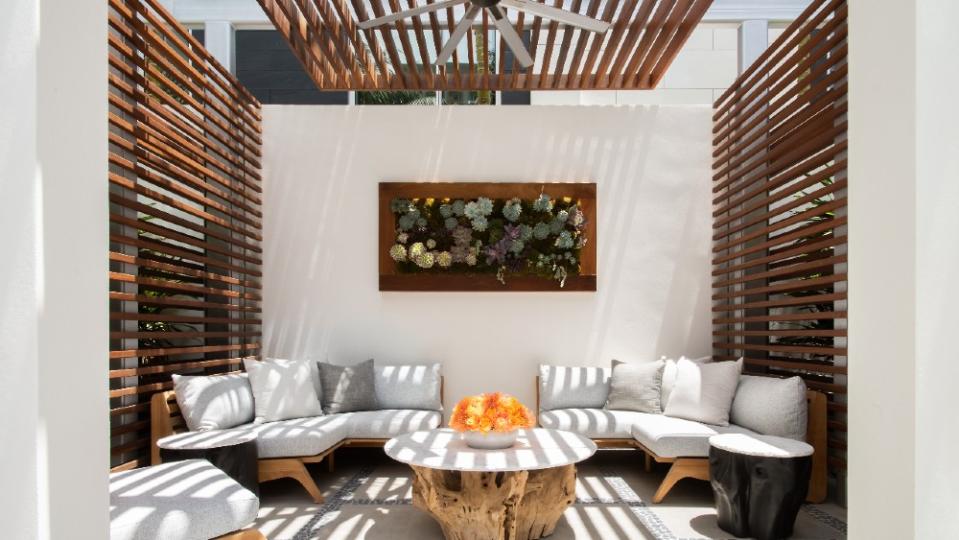 The pool cabanas - Credit: Four Seasons Private Residences Los Angeles