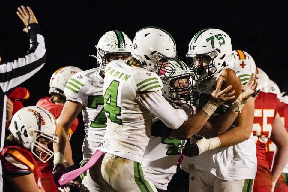 Badin linebacker Nate Ostendorf (42) is the Southwest District Division III defensive player of the year.