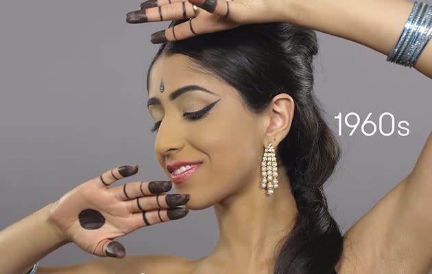 100 years of beauty in India. Photo: YouTube.