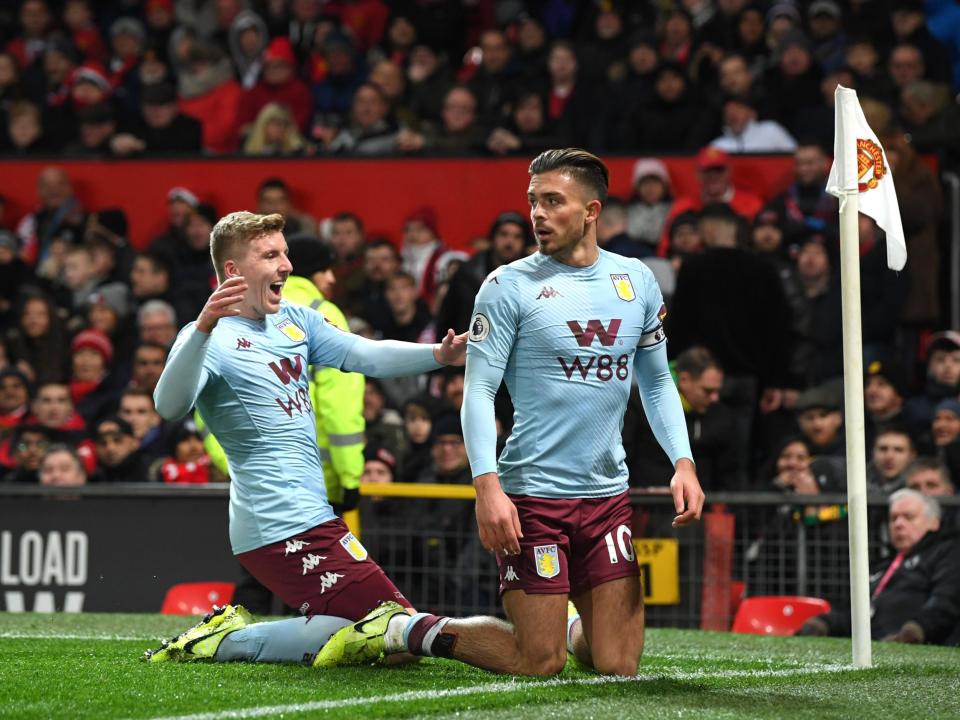 Jack Grealish impressed as Aston Villa secured a point away from home against Manchester United: Getty