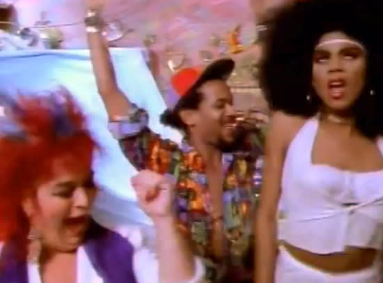 RuPaul in the 1989 video for the B-52’s’ “Love Shack”