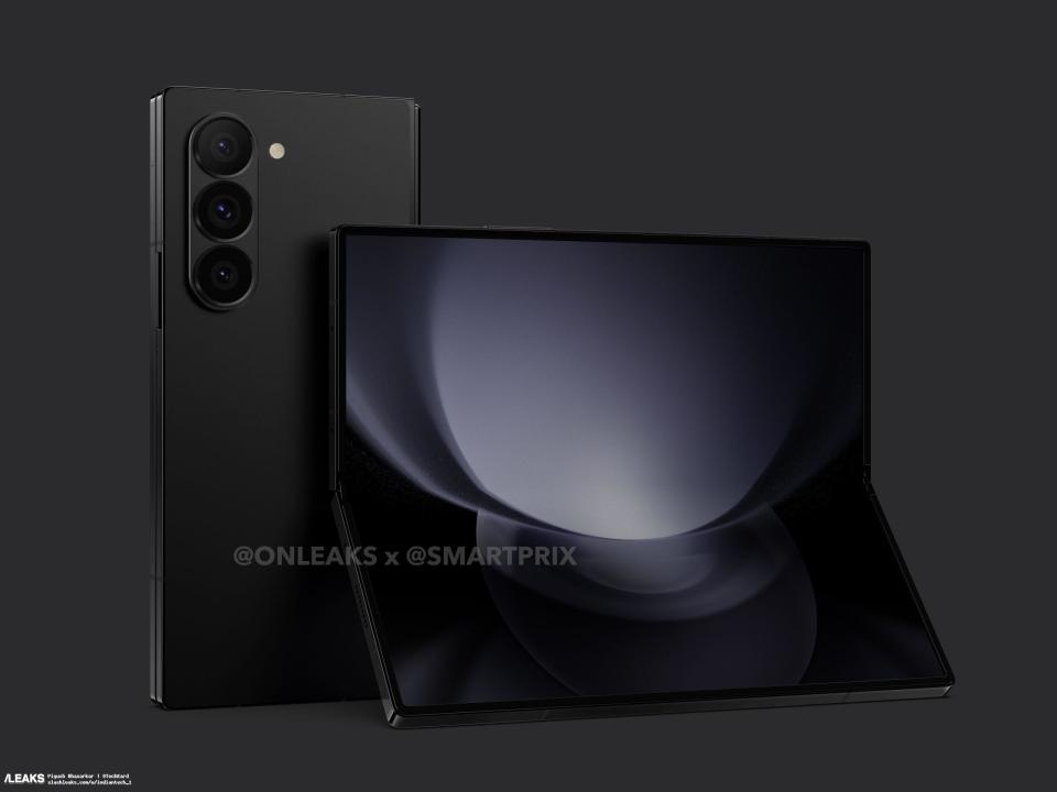 Samsung Galaxy Z Fold 6 design renders