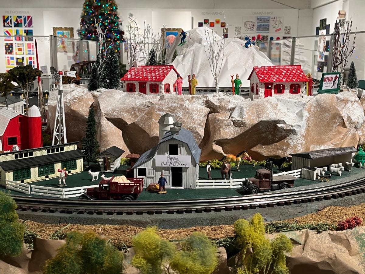 The holiday train display opens at the Monmouth Museum on Saturday.