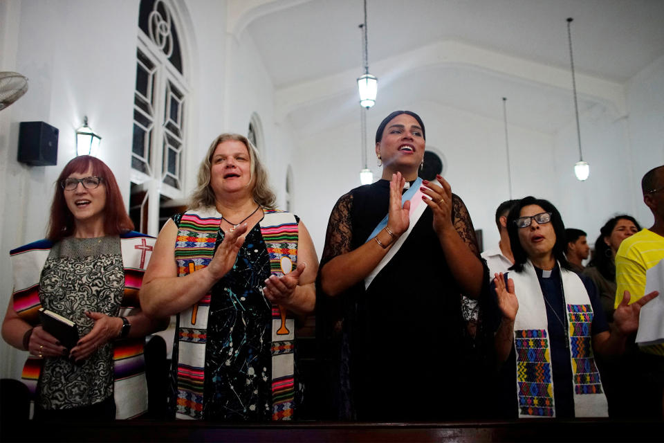 As part of a <a href="http://www.huffingtonpost.com/entry/transgender-mass-cuba_us_5914dedde4b0031e737c710f?ysa">conference on queer theology in 2017,</a> three pastors from Brazil, Canada and the United States flew into Cuba to lead an LGBTQ-friendly worship service. The mass is believed to be a first for Cuba.&nbsp;<br />One participant, a&nbsp;26-year-old Cuban trans woman named&nbsp;Malu Duardo, told <a href="http://www.reuters.com/article/us-cuba-lgbt-church-idUSKBN1830EZ" target="_blank">Reuters</a>, "I leave with having learnt a lot of things I can share with other trans, in particular that there is a God for everyone."