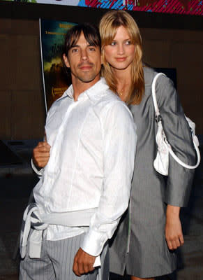 Anthony Kiedis and Celesta at the Hollywood premiere of Sony Pictures Classics' Riding Giants