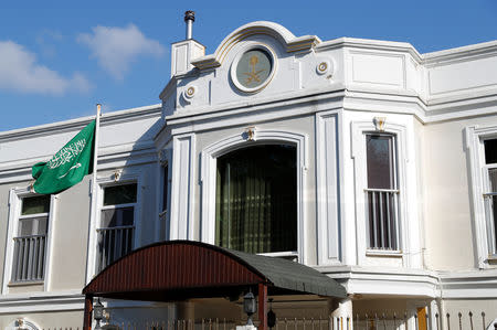 Residence of Saudi Arabia's Consul General Mohammad al-Otaibi is pictured in Istanbul, Turkey October 10, 2018. REUTERS/Murad Sezer