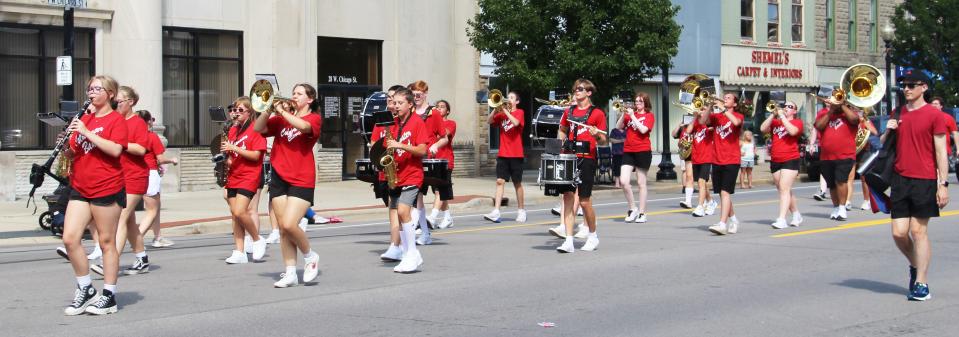 Coldwater High School marching band led the 2022 Branch County Fair parade on Saturday.