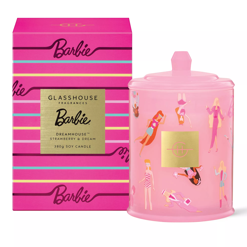 Glasshouse Fragrances Barbie DreamHouse Strawberry & Dream Candle