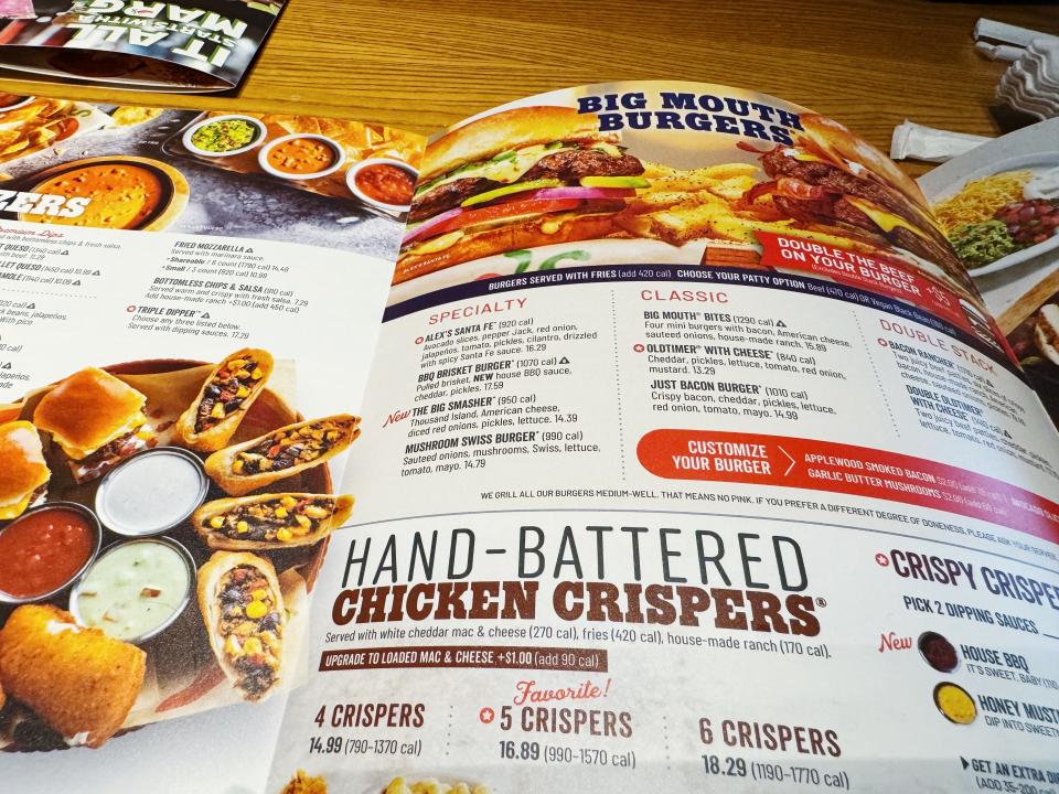 chilis menu