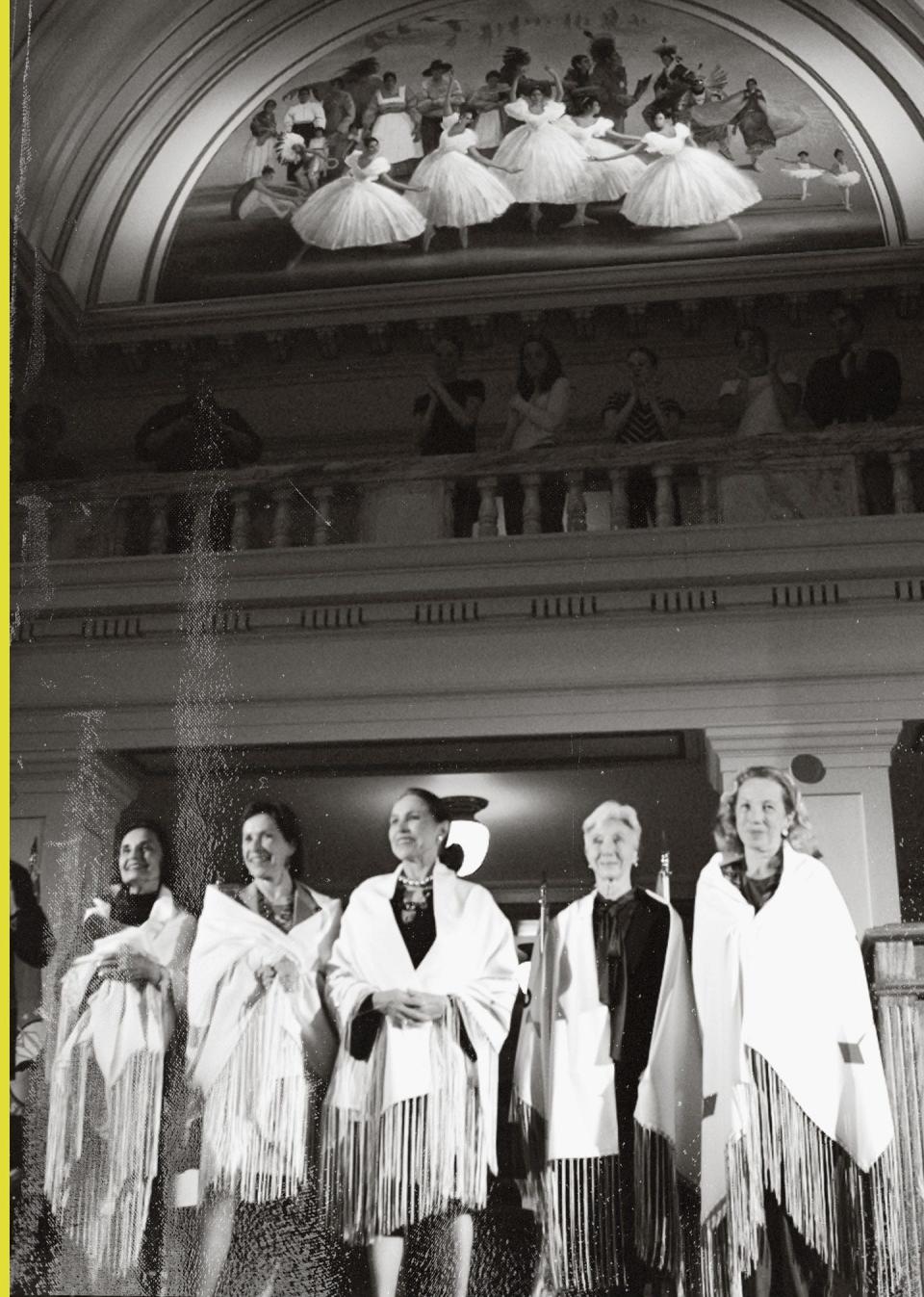 Moscelyne Larkin, Marjorie Tallchief, Maria Tallchief, Rosella Hightower and Yvonne Chouteau