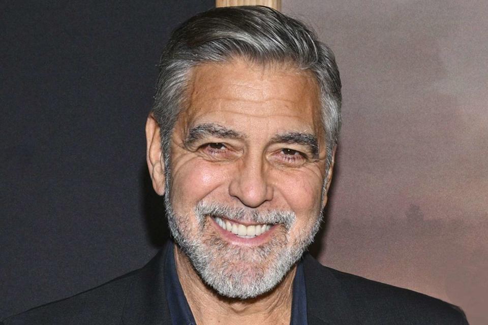 <p>Michael Buckner/Variety via Getty Images</p> George Clooney at the Los Angeles premiere of 
