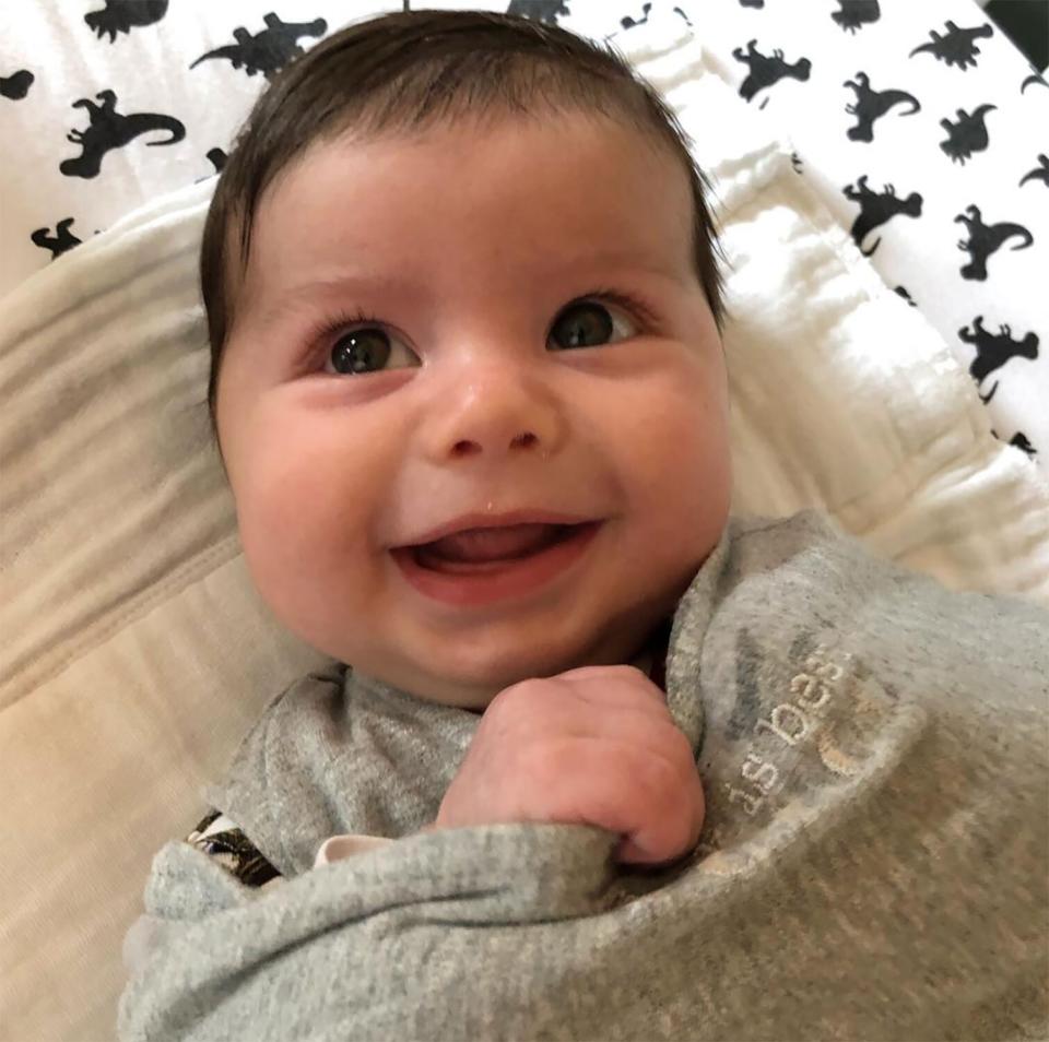 "I wish I looked like this right when I woke up!" proud dad Cohen <a href="https://www.instagram.com/p/BwfWgqtlJGz/" rel="nofollow noopener" target="_blank" data-ylk="slk:wrote;elm:context_link;itc:0;sec:content-canvas" class="link ">wrote</a>.