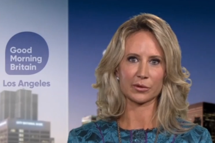 Lady Victoria Hervey has insisted that 'sex trafficking' is not the right term to describe Epstein's crimes: GoodMorningBritain/ITV