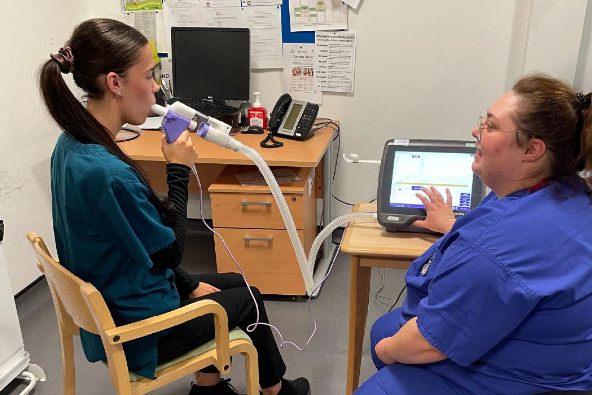 The new equipment means a regular respiratory clinic can be held <i>(Image: Hywel Dda Health Charities)</i>