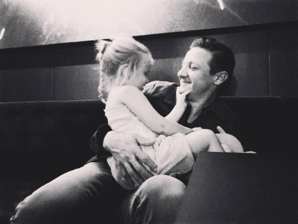 Jeremy Renner and daughter Ava