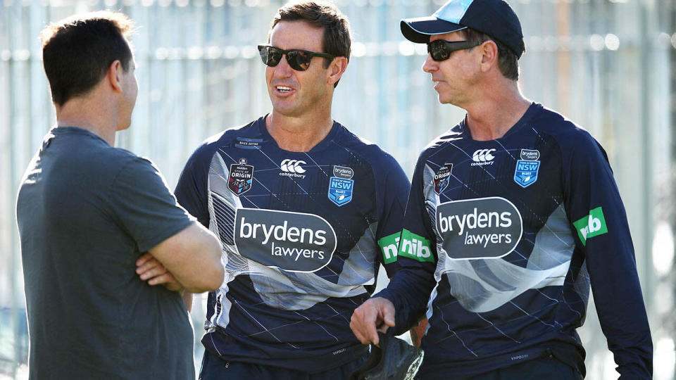 Matthew Johns, Andrew Johns and Greg Alexander.  (Photo by Matt King/Getty Images)