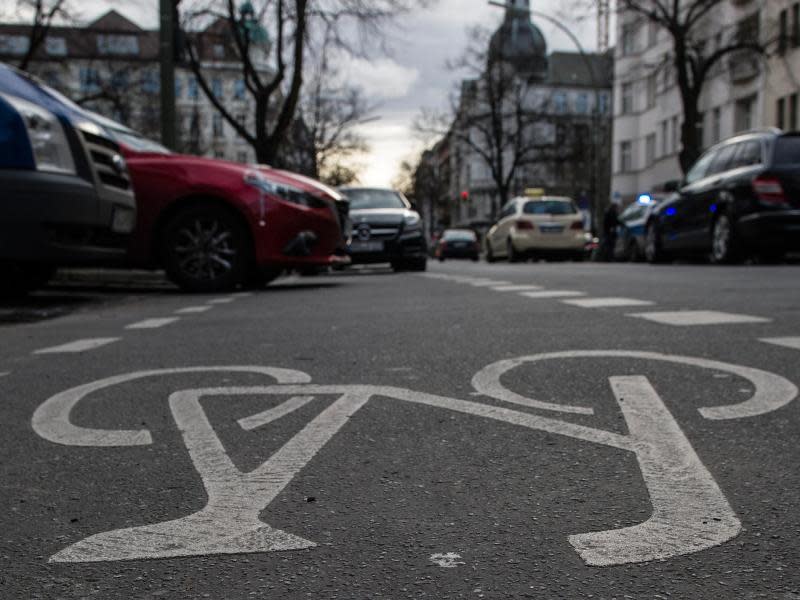 Zugeparkter Radweg - eines der vielen Ärgernisse, mit denen Radfahrer in großen Städten rechnen müssen. Foto: Paul Zinken/Archiv