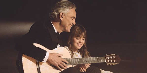 Andrea Bocelli's son sings Love Me Tender and has whole crowd swooning