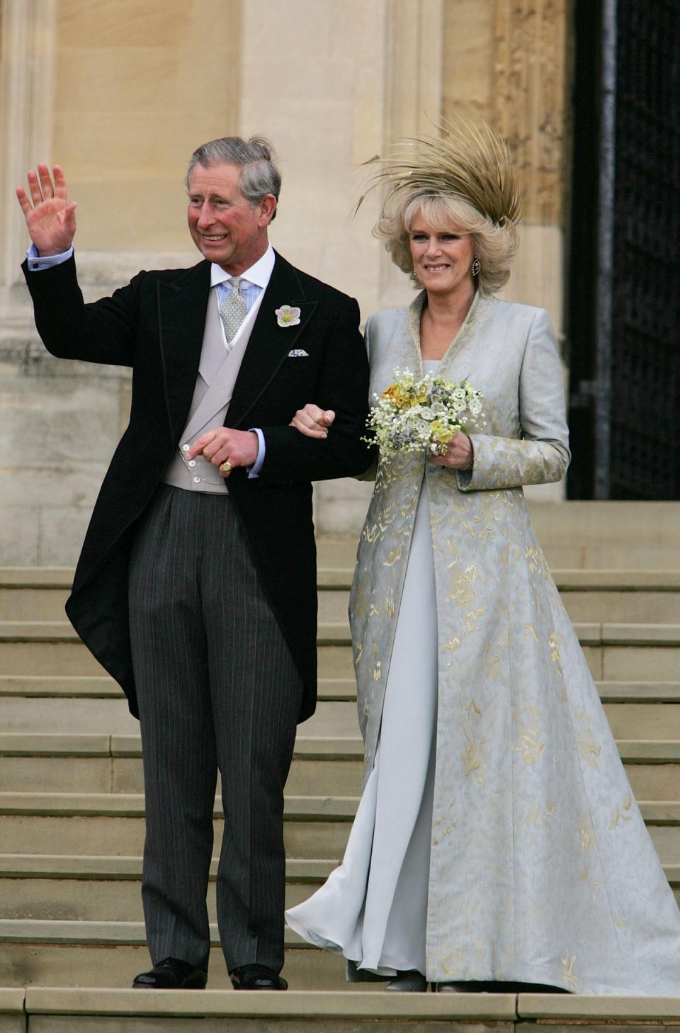 Charles and Camilla on their wedding day (Alastair Grant/PA) (PA Archive)