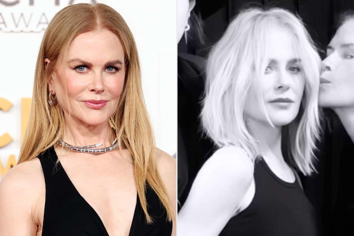 <p>Christopher Polk/Variety via Getty; Nicole Kidman/Instagram</p> Nicole Kidman Debuts Major Blonde Hair Transformation