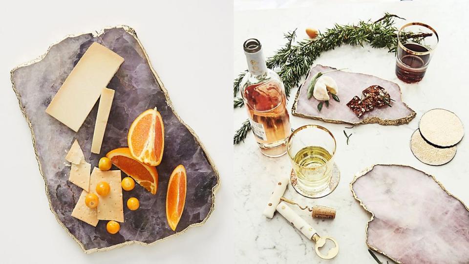 Upgrade your party with this stylish serving platter.