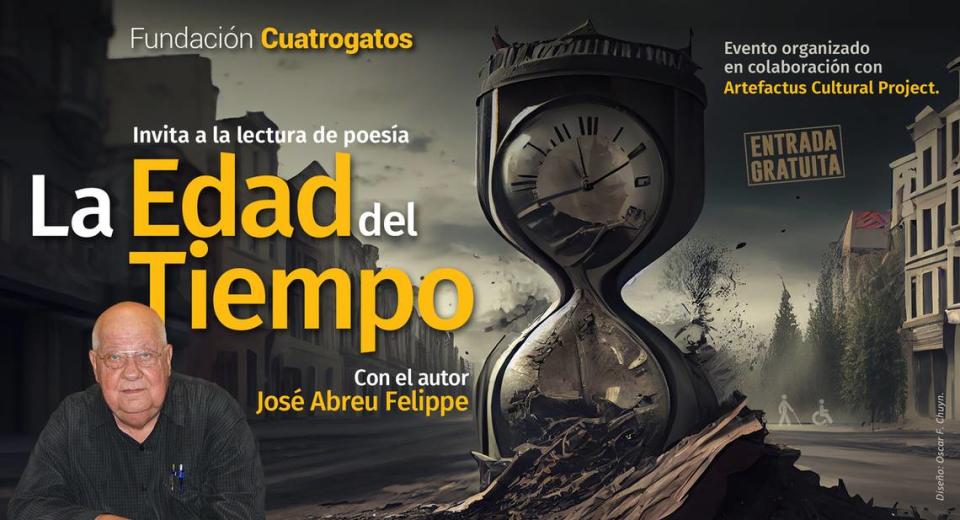 La fundación Cuatrogatos y Artefactus Cultural Project presentan a José Abreu Felippe el sábado en Artefactus Black Box.