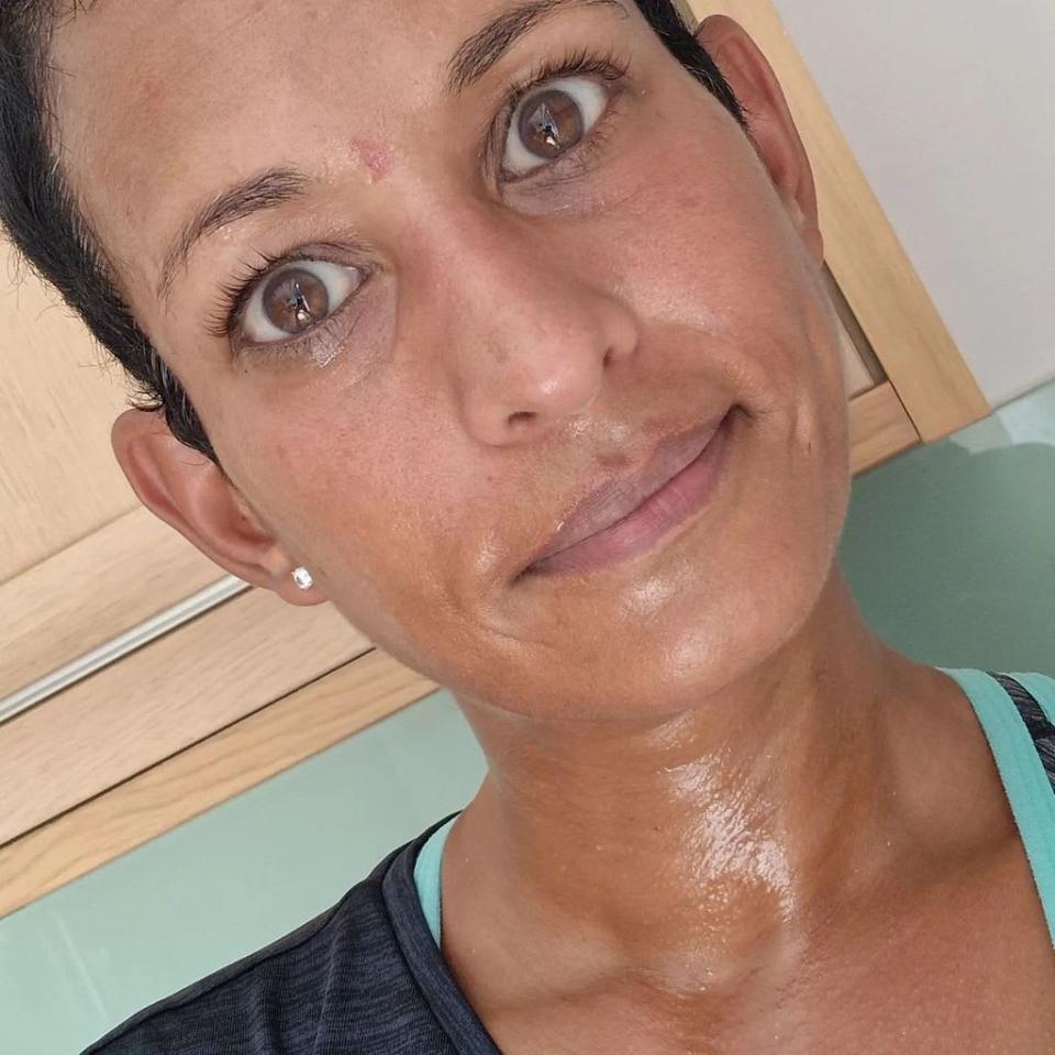 Naga Munchetty sweaty selfie