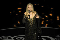 <b>20. Barbra Streisand - $10,611,419.16</b><br><br>Barbra Streisand performs "The Way We Were" for the In Memoriam tribute during the Oscars at the Dolby Theatre in Los Angeles.