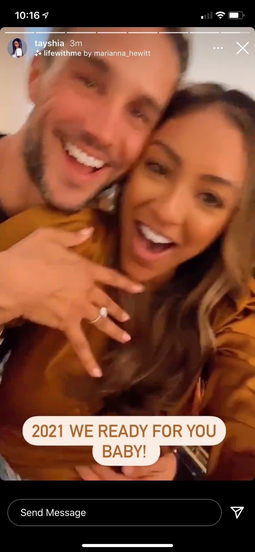 Tayshia and Zac IG 