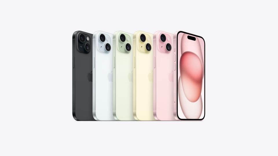 El iPhone 15 también se ofrece en varios colores