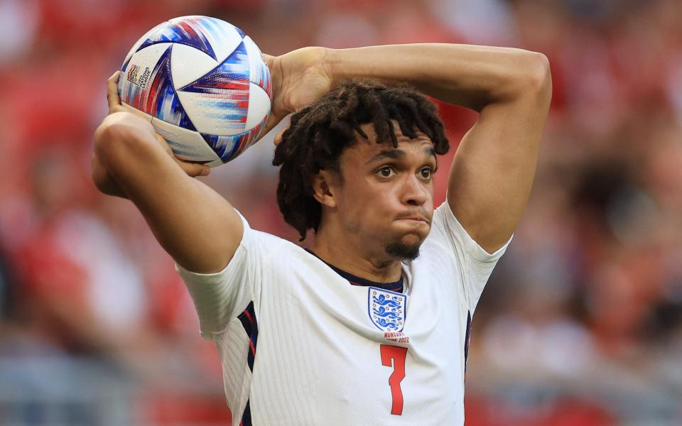 England's Trent Alexander-Arnold takes a throw-in - ACTION IMAGES