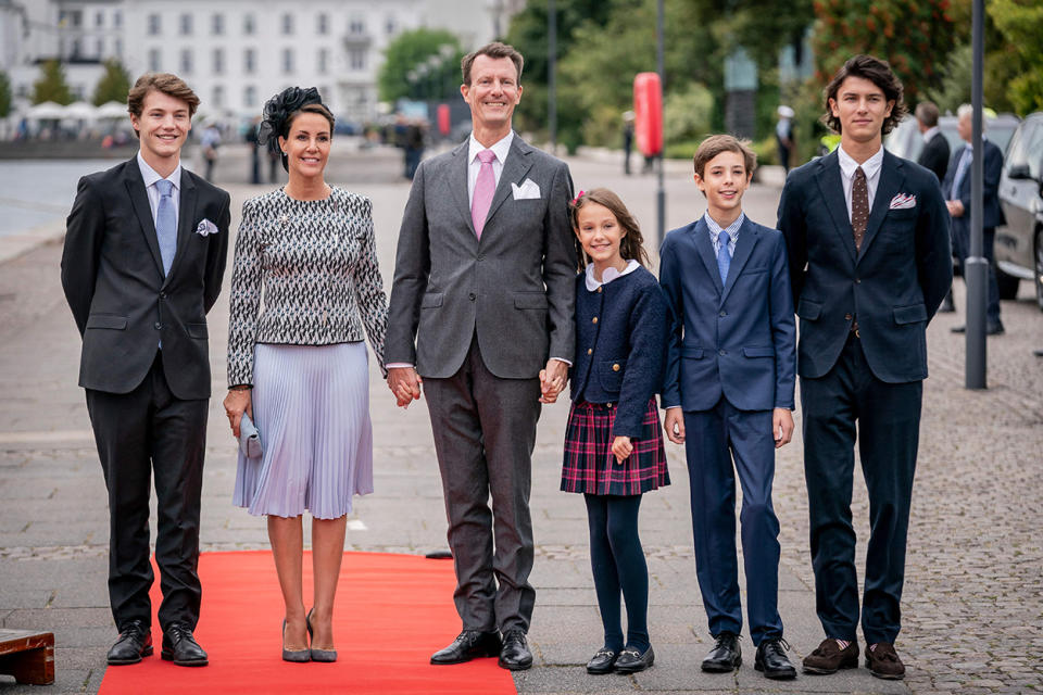 Prince Joachim with his wife and children