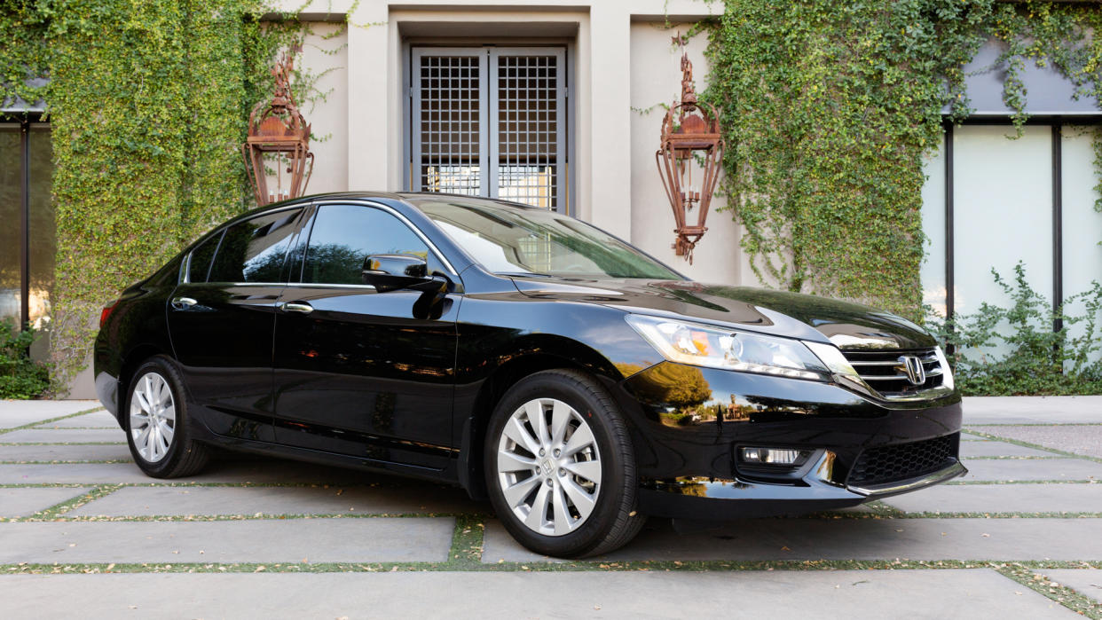 Scottsdale, United States - November 14, 2013: A photo of a brand new black 2013 Honda Accord sedan.