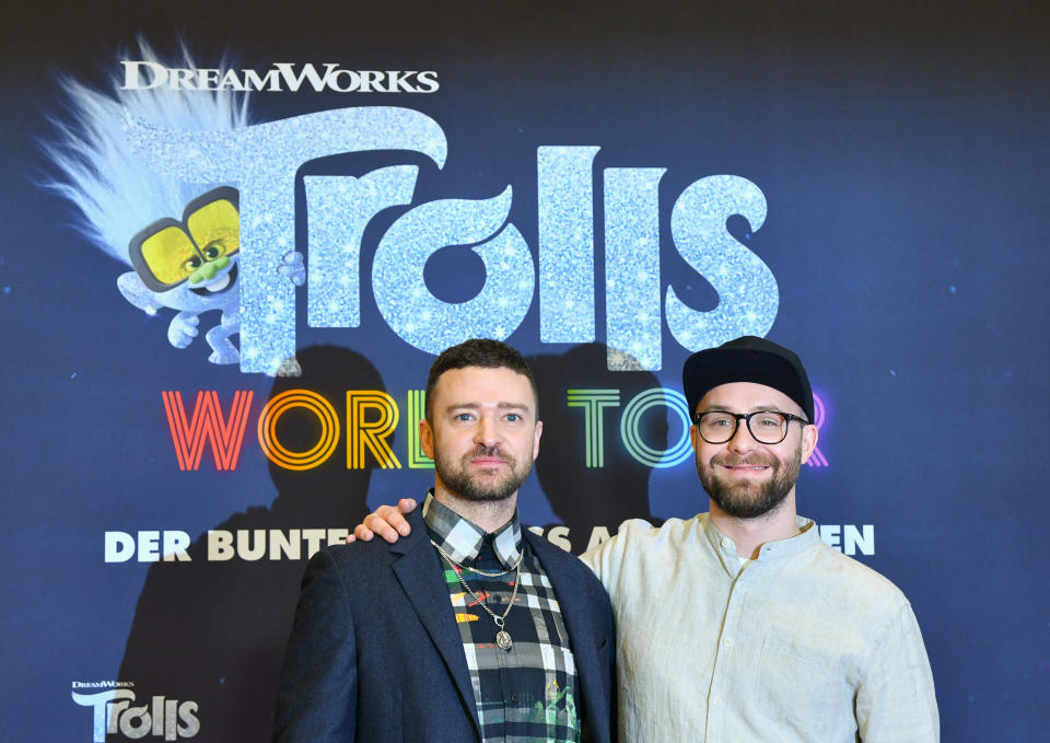 Justin Timberlake and singer Mark Foster are both stars of Trolls World Tour, which went straight to streaming platforms on video on demand  (Photo: picture alliance via Getty Images)