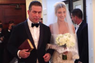 <p>The actor walked his daughter Hailey down the aisle at her September 2019 wedding to Justin Bieber.</p> <p>Speaking with <a href="https://www.tmz.com/2019/08/31/justin-bieber-hailey-ceremony-god-religious-stephen-baldwin/" rel="nofollow noopener" target="_blank" data-ylk="slk:TMZ;elm:context_link;itc:0;sec:content-canvas" class="link ">TMZ</a> before the big day, Stephen shared why it was important for the couple to have a <a href="https://people.com/music/hailey-baldwin-justin-bieber-second-wedding-stephen-baldwin/" rel="nofollow noopener" target="_blank" data-ylk="slk:religious wedding;elm:context_link;itc:0;sec:content-canvas" class="link ">religious wedding</a> following their 2018 courthouse ceremony. </p> <p>"I just think that as Christians and as believers they understand that if you don't have the God's spirit working in your marriage it just makes it more and more difficult to make it work and have peace and find happiness," he said.</p> <p>"Weddings and marriage are supposed to be a holy commitment, one onto another," the father of the bride added.</p>