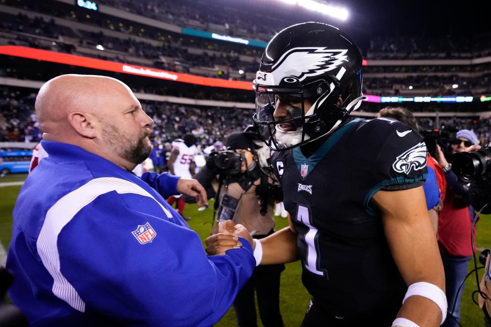 Brian Daboll and the New York Giants are underdogs against the Philadelphia Eagles in their NFL Divisional Playoff game.