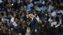 Football Soccer - Manchester City v Paris St Germain - UEFA Champions League Quarter Final Second Leg - Etihad Stadium, Manchester, England - 12/4/16 Manchester City manager Manuel Pellegrini celebrates after the game Reuters / Darren Staples