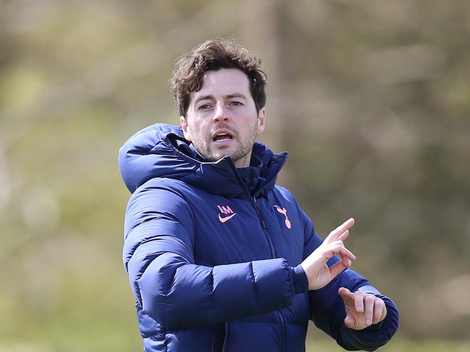 Interim Tottenham coach and former club midfielder Ryan Mason (Tottenham Hotspur FC via Getty)