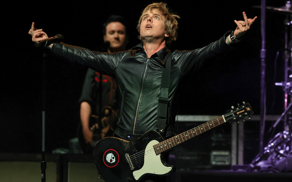 Green Day frontman Billie Joe Armstong played a secret show in London last night (Photo: Getty)