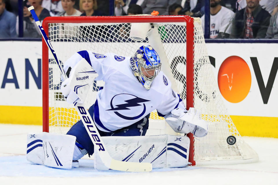 Tampa Bay Lightning goaltender Andrei Vasilevskiy