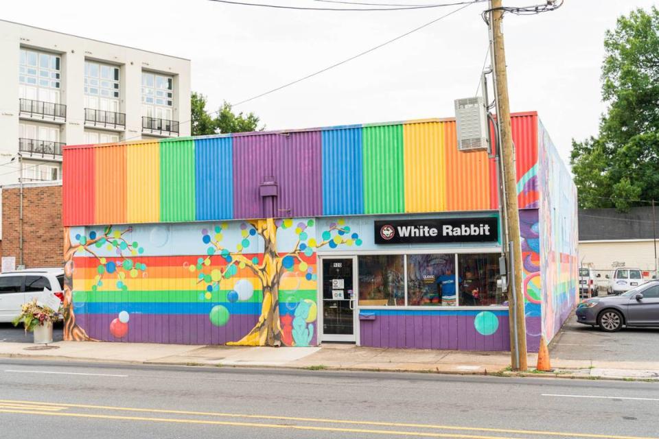 White Rabbit on Central Avenue is perhaps Charlotte’s best known LGBTQ Pride store.