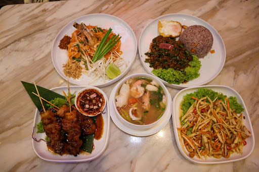 bangkok jam - table full of dishes