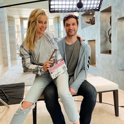 <p>Tara Lipinski Instagram</p> Tara Lipinski and Todd Kapostasy.