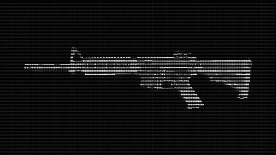 Graphic depicting an M4 carbine. (AP Illustration/Peter Hamlin)