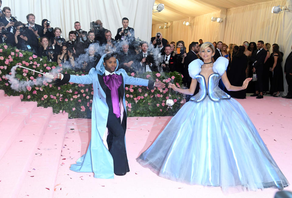 Zendaya and Law Roach at the 2019 Met Gala